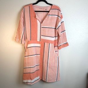 Soft Surroundings dress oversized pockets in front & back size medium lined